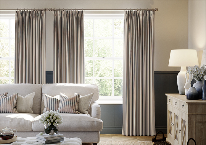 The British Stripe Co. Mary, Teignbridge No.2 - Made to Measure Curtains - Image 3